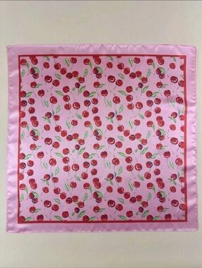 Cherry Print Beautiful Scarf/ Purse Scarf NEW